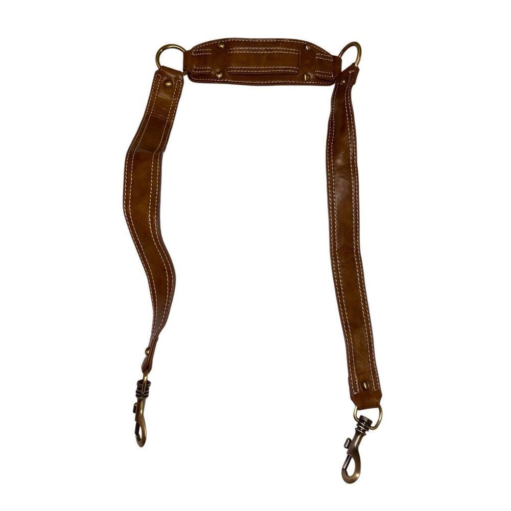 Vintage Faux Leather Purse Laptop Strap Travel Vacation
